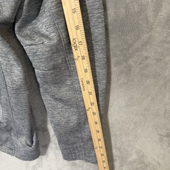 Air Jordan Nike Hoodie Men 2XL Gray Full Zip Fleece Flight Therma Fit 688525 - Picture 6 of 11